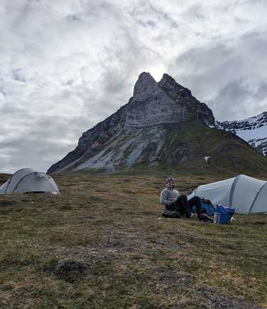 Wild camping in Svalbard