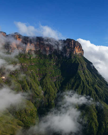 Auyan Tepui in the clouds Guyana