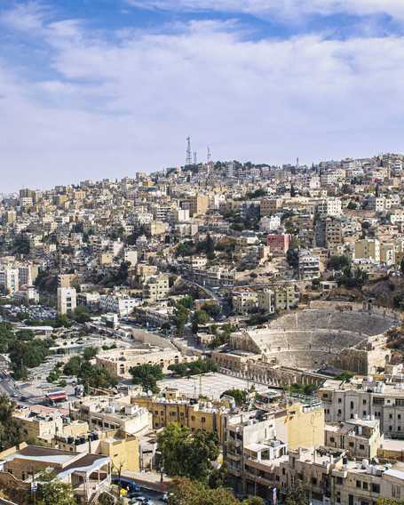 View of Amman from the sky