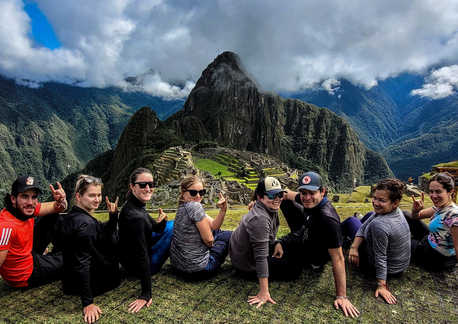 Young Kandoo group at Machu Picchu