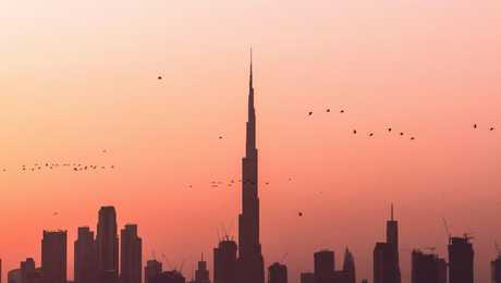 dubai-skyline-at-sunset