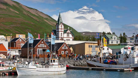 Husavik city in Iceland