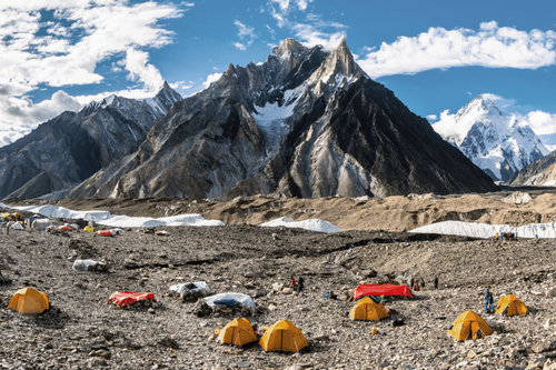 K2 mountain and Marble peak