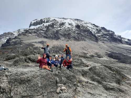 Kandoo Adventures group on the Lemosho Route