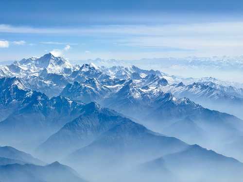 Mount Everest Aerial View, Himalayas