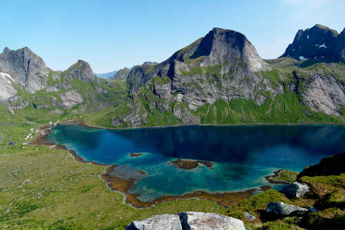 Peaceful landscape in the Lofoten