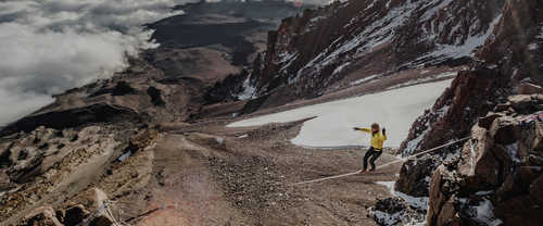 Stephan Siegrist sets new high line record on Mount Kilimanjaro
