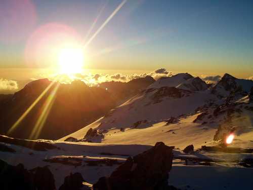 Sunrise on Aconcagua