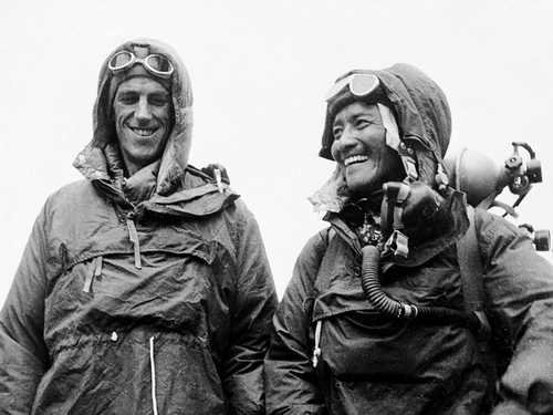 Tenzing Norgay and Edmund Hillary