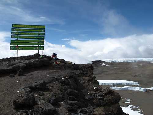 Uhuru Peak, summit of the Kilimanjaro
