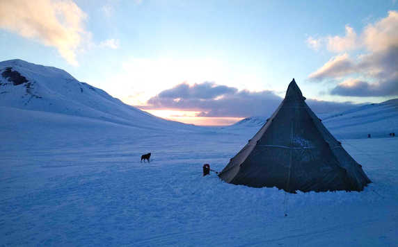 Camp in Spitsbergen