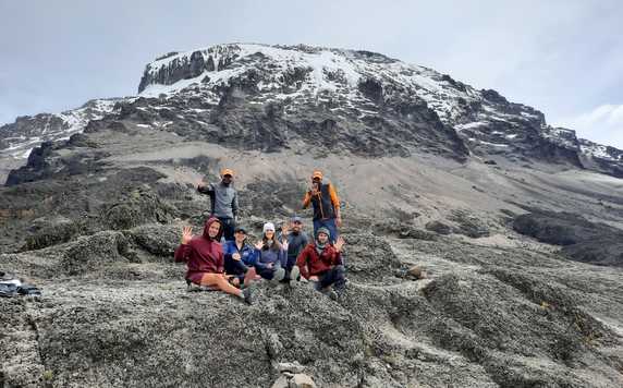 Kandoo Adventures group on the Lemosho Route