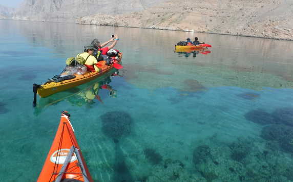 Kayaking in Musandam fjords