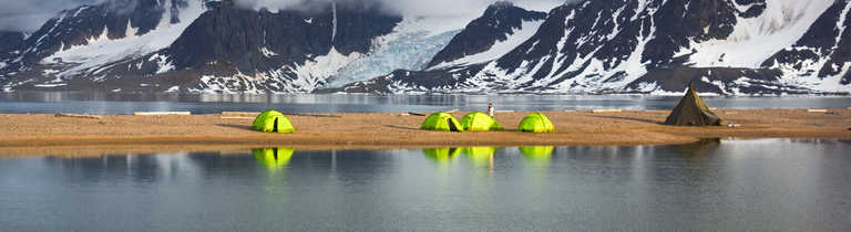 Basecamp in Spitsbergen, Arctic