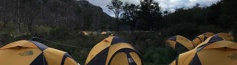 Camping at Refugio Grey