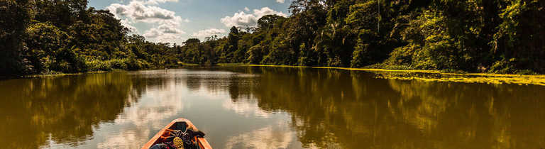 Canoeing-through-the-Amazon-jungle