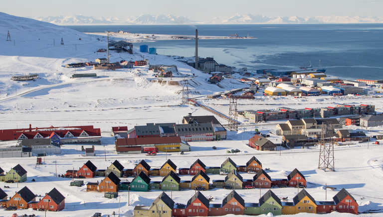 Longyearbyen in winter