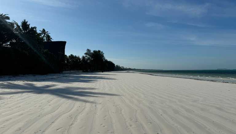 Looking north on Matemwe beach
