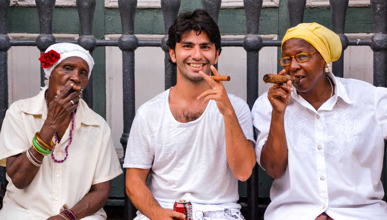 Meeting the locals in Cuba