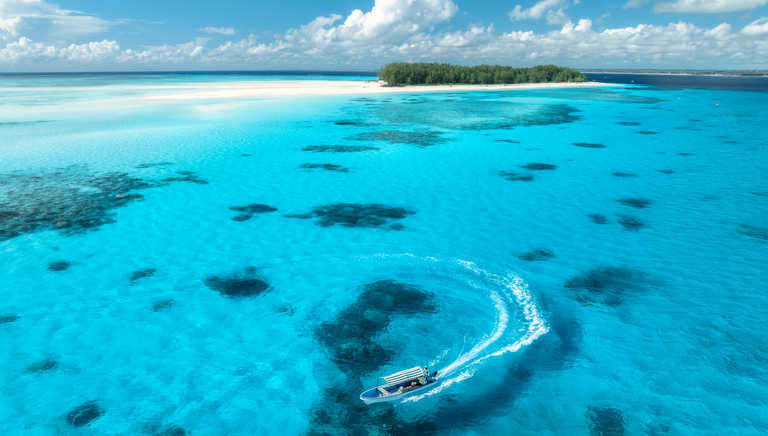 Mnemba Island off the coast of Zanzibar