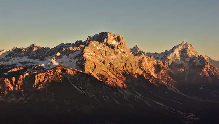 View of Dolomites peaks