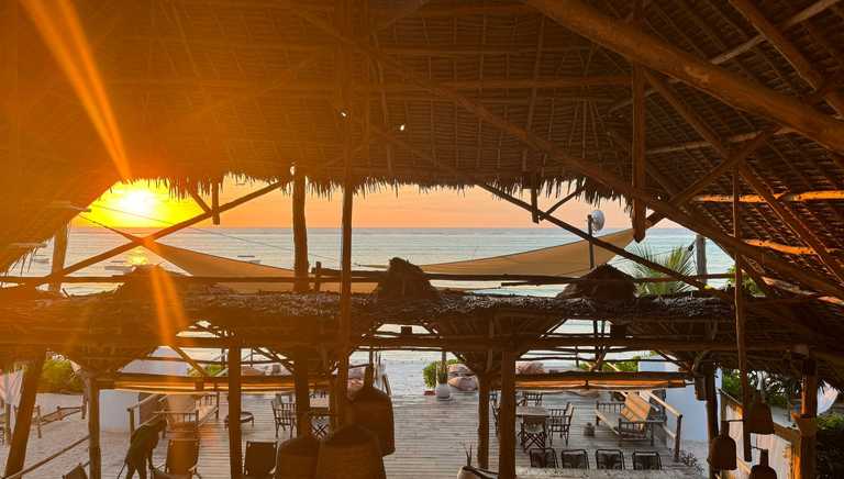 Sunset over Matemwe beach