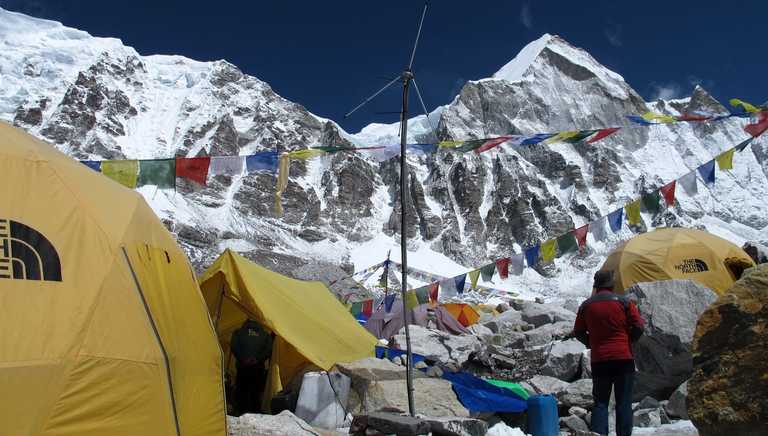 Tents at Everest base camp