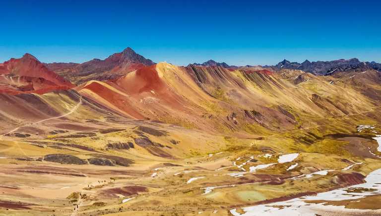 Vinicunca mountains in the Pitumarca region