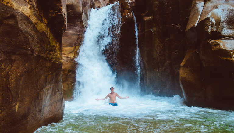 Waterfall at Wadi Mujib