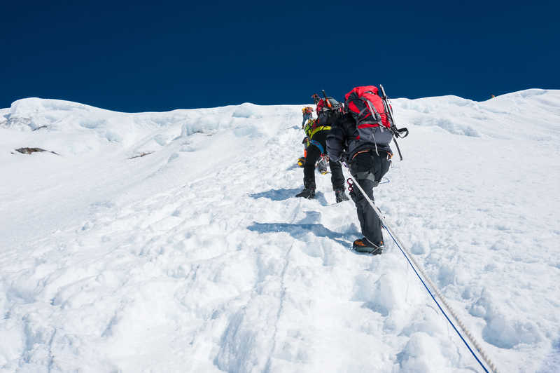 Climbing Island Peak in Nepal