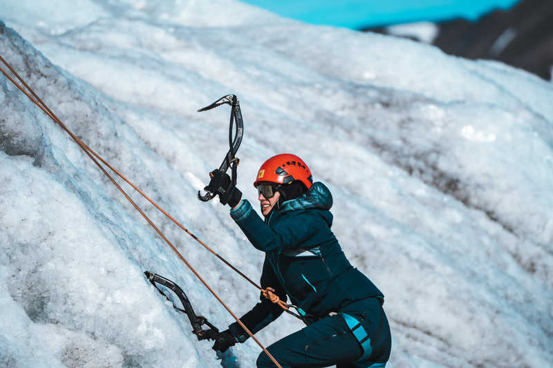 Ice Climbing on Esmark Glacier