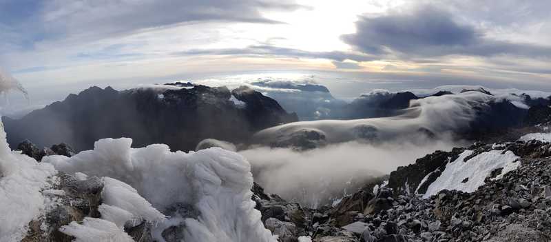 The Rwenzori Mountains in Uganda