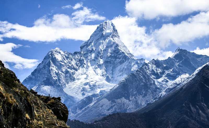 Ama Dablam seen from the Everest Basecamp trek