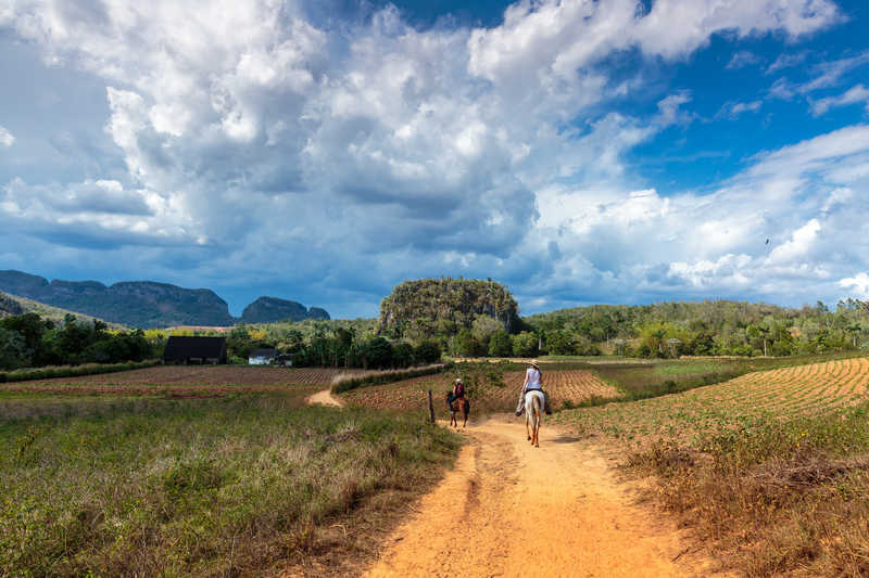 Horse riding in the Vinales Valley