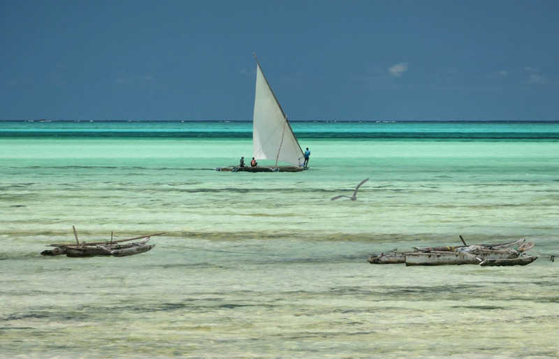 Jambiani beach in Zanzibar
