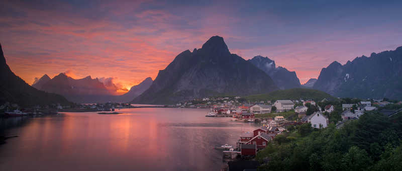 Sunset on the Lofoten Islands